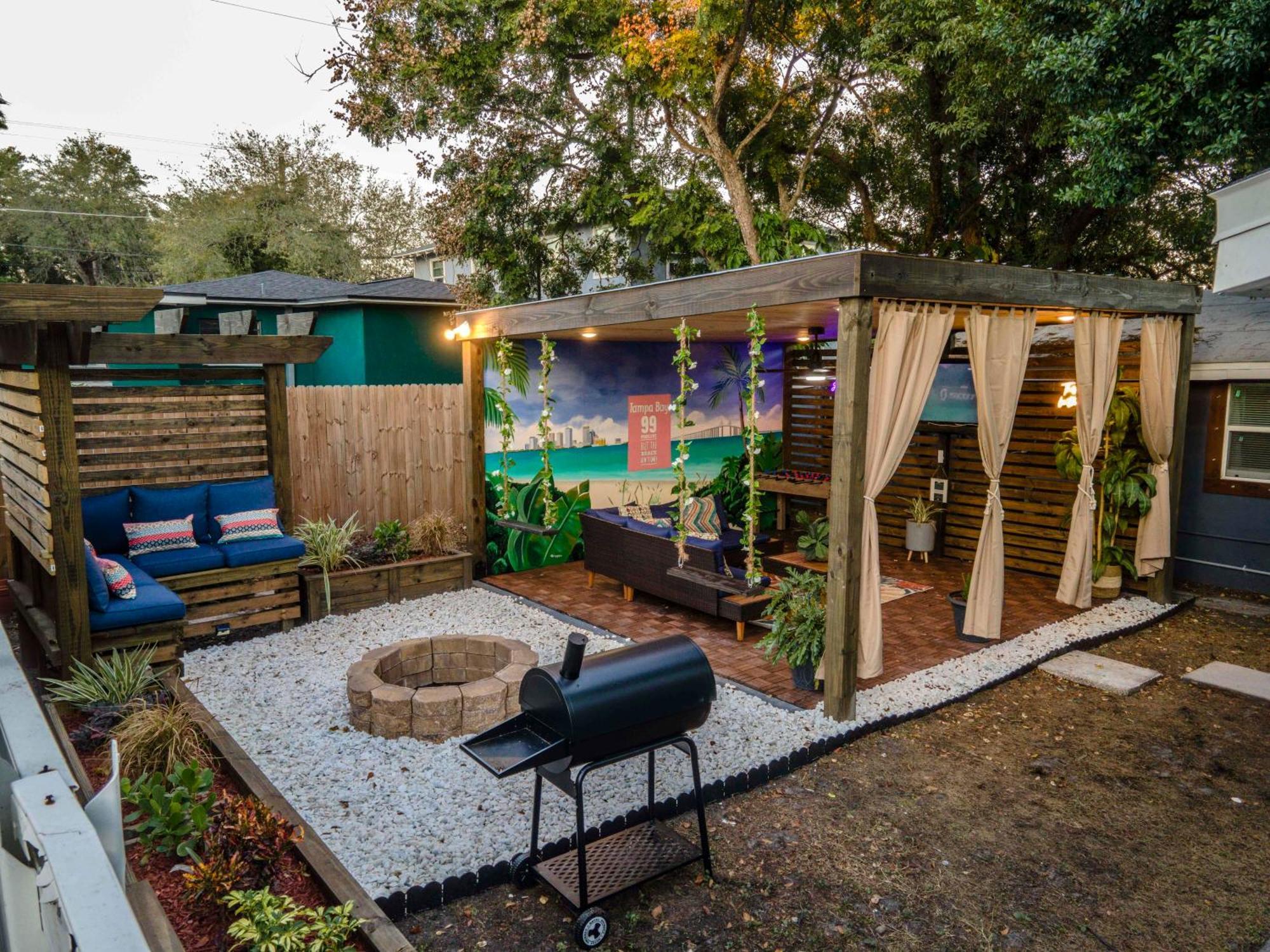 Luxury 5-Br House, Tampa Downtown With Cottage Bagian luar foto